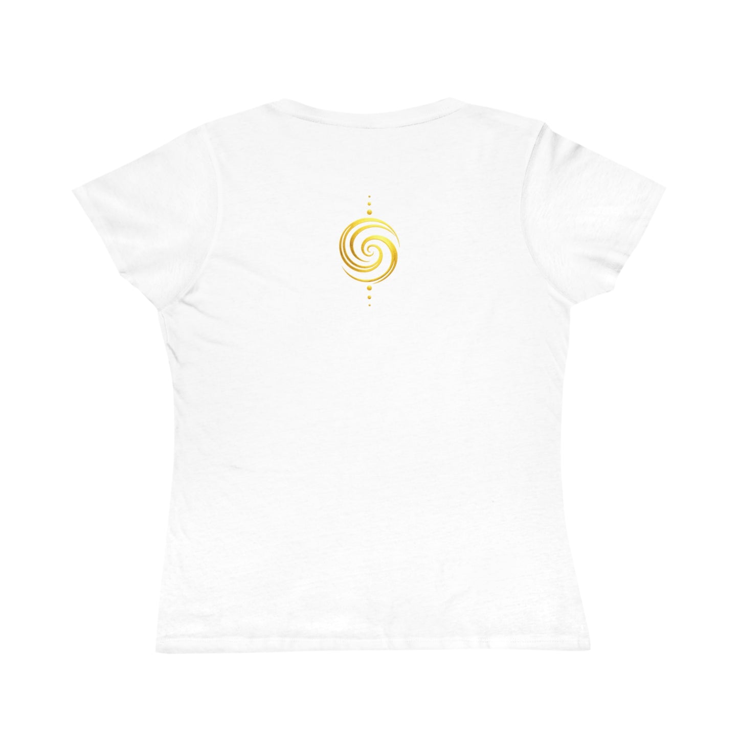 Breathe - Organic Cotton Women’s Tee | Minimalist Gold Script - Designed by Sha’Raya™