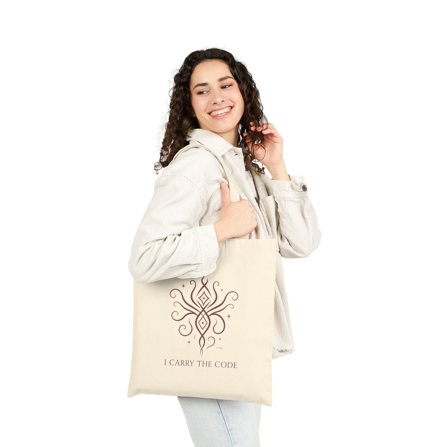Living Sigil Tote - I Carry the Code by Sha'Raya