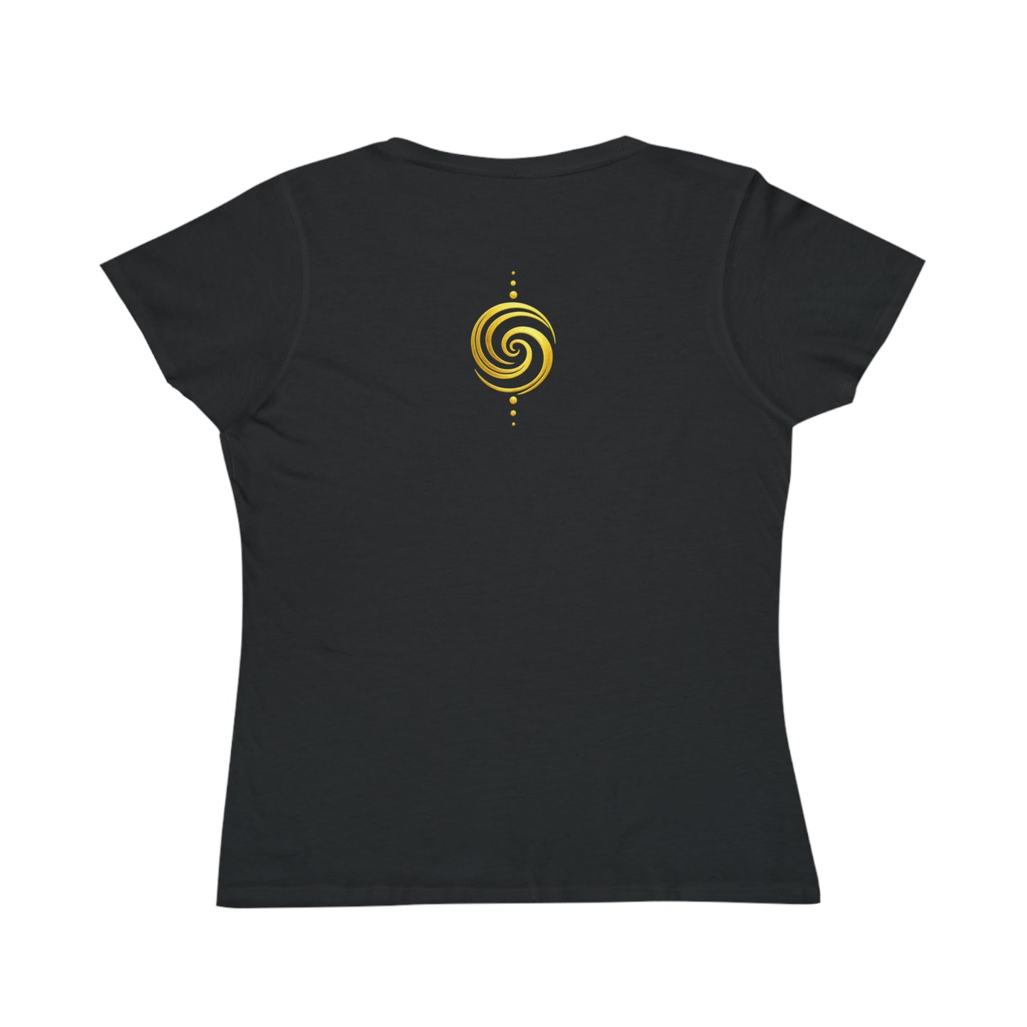 Breathe - Organic Cotton Women’s Tee | Minimalist Gold Script - Designed by Sha’Raya™
