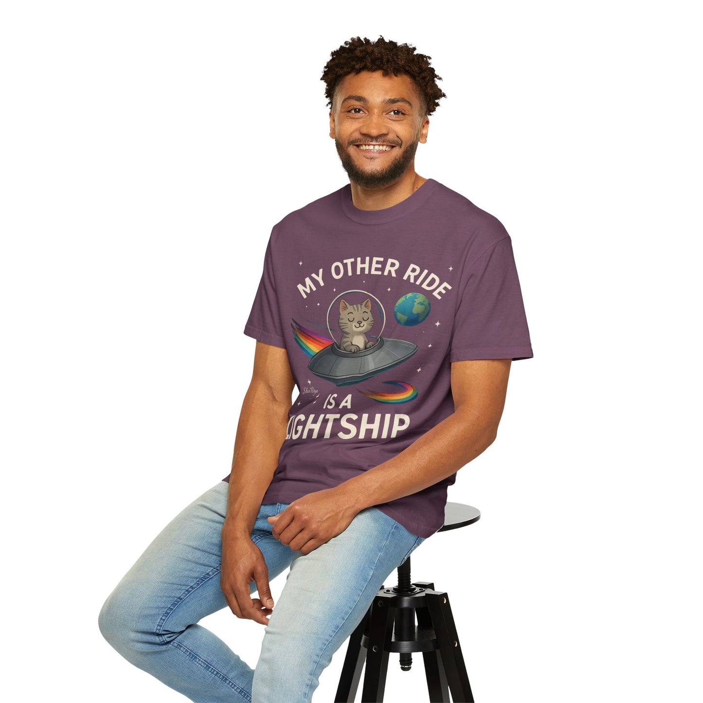 My Other Ride is a Lightship - Unisex Tee by Sha’Raya